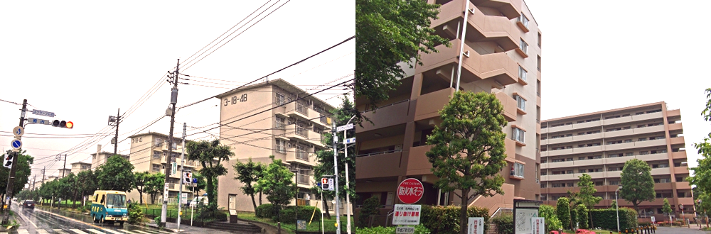 団地の風景